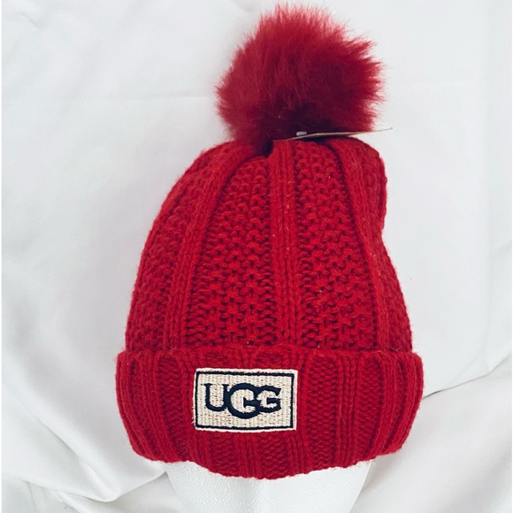 red ugg beanie
